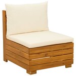 vidaXL Ensemble de canapés d'extérieur avec coussin 8 Pièce Marron