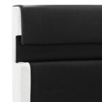 vidaXL Cadre de lit avec LED noir similicuir 120 x 200 cm