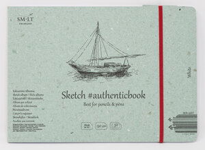 SM-LT Carnet- Dessin - Blanc - 24 5x17 6cm - 32  feuilles - 90 gsm