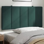 vidaXL Coussin de tête de lit vert foncé 100 cm velours