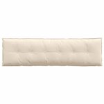 vidaXL Coussin de Dos Beige 180 x 50 cm Tissu en microfibre