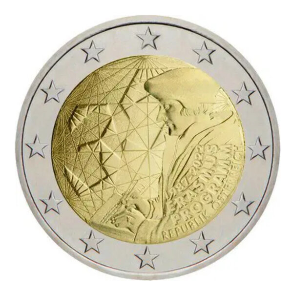 2 euros commémorative Autriche 2022 - Erasmus.