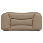 vidaXL Coussin de tête de lit Hvar cappuccino 90 cm similicuir