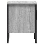 vidaXL Tables de chevet 2 Pièces sonoma gris 40x30x40 cm bois ingénierie