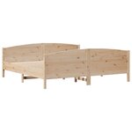 vidaXL Cadre de lit sans matelas 200x200 cm bois massif de pin