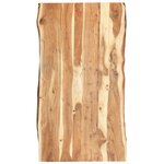 vidaXL Dessus de table Bois d'acacia massif 118x(50-60)x3 8 cm