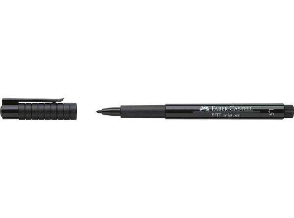 Feutre Pitt Artist Pen pointe 1 5 mm Noir x 10 FABER-CASTELL