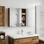 vidaXL Ensemble de Meubles de Salle de Bain 3 Pièces 120 x 14 5 x 70 cm