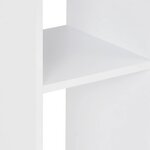 vidaXL Table de bar Blanc 60x60x110 cm