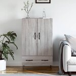 vidaXL Buffet haut sonoma gris 69 5x31x115 cm bois d'ingénierie