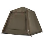vidaXL Tente de pêche 4 personnes vert olive libération rapide