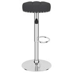 vidaXL Tabourets de bar lot de 2 noir tissu