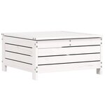 vidaXL Salon de jardin 7 Pièces blanc bois de pin massif