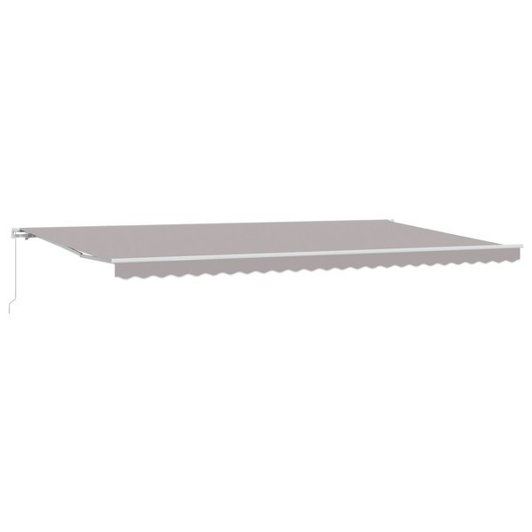 Store rétractable manuel vidaXL Gris 600x300 cm