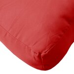 vidaXL Coussin de palette rouge 60x60x9 5 cm tissu oxford