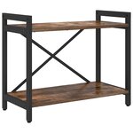vidaXL Bibliothèque Chêne fumé 60 x 30 x 48.5 cm Bois d'ingénierie