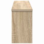 vidaXL Porte-manteau mural avec étagère Chêne sonoma 75 x 16 x 26 cm