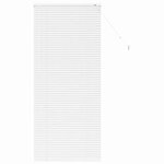 vidaXL Store de Fenêtre avec des rideaux Autre Blanc 80 x 130 cm Aluminium
