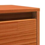 vidaXL Cabinets muraux avec porte 2 Pièces Marron cire 100 x 30 x 35 cm