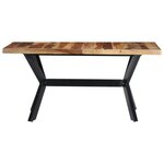 vidaXL Table à manger 140x70x75 cm Bois massif