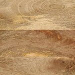 vidaXL Table de chevet noir 50x33x62 cm bois de manguier massif brut