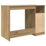 vidaXL Bureau chêne artisanal 102x76x50 cm bois d'ingénierie