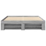 vidaXL Cadre de lit sans matelas sonoma gris 160x200cm bois ingénierie