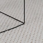 vidaXL Tapis de surface HUARTE Crème 150 x 80 cm Polyester