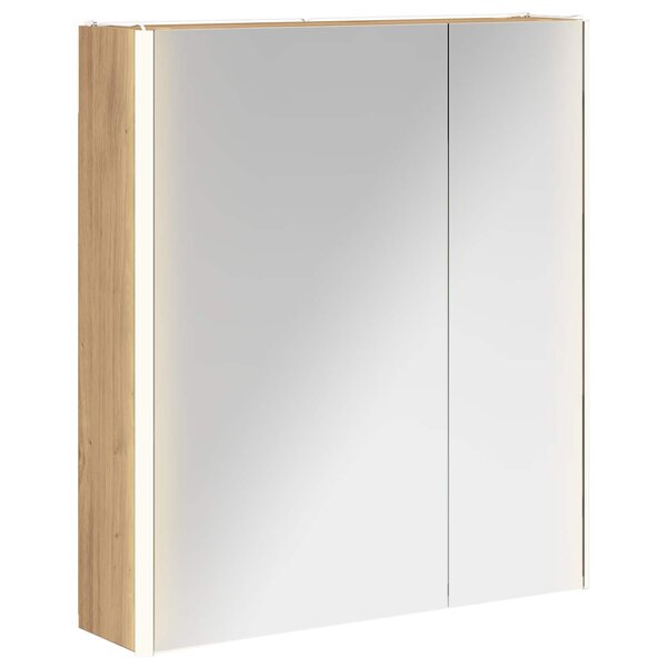 vidaXL Armoire Miroir de Salle de Bain Chêne artisan