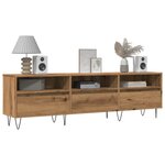 vidaXL Meuble TV vieux bois 150x30x44 5 cm bois d'ingénierie