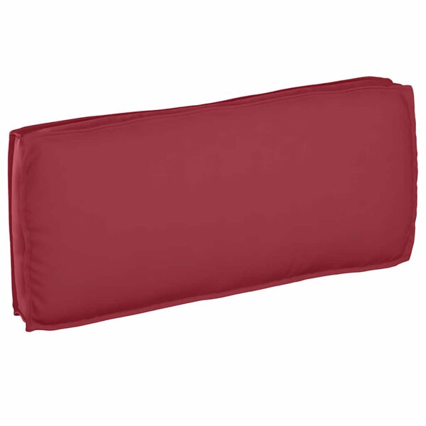 vidaXL Coussin de palette Rouge Vin pour Siège/Dossier 120x50x12 cm Tissu Oxford