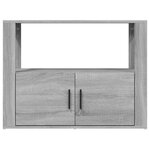 vidaXL Buffet Sonoma gris 80x30x60 cm Bois d'ingénierie