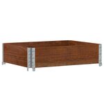 vidaXL Jardinière marron 80x60 cm bois massif de pin