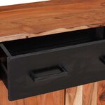 vidaXL Buffet 2 Pièces Marron 110 x 30 x 75 cm Bois d'acacia massif