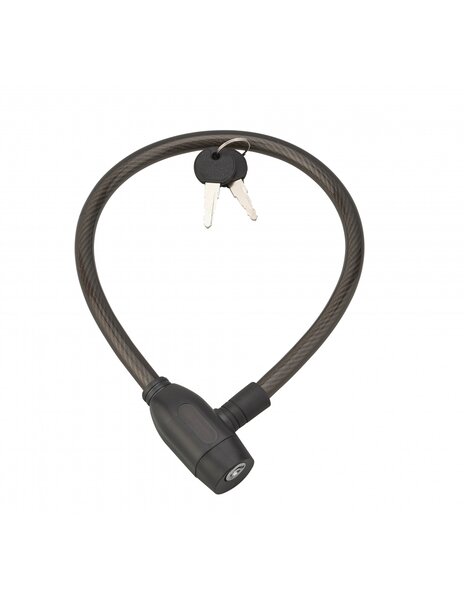 THIRARD - Antivol à clé Twisty  câble acier  vélo  12mmx0.6m  2 clés  noir - THIRARD
