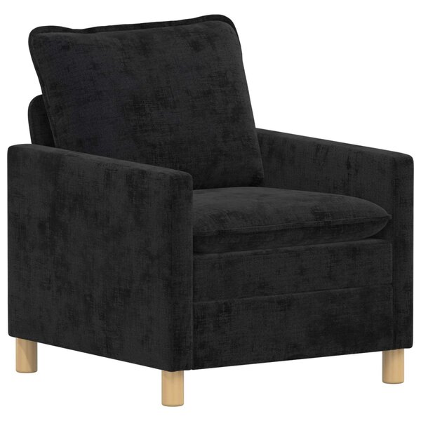vidaXL Canapé Noir 76 x 81 x 87 5 cm Polyester