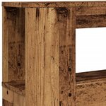 vidaXL Tête de lit à LED vieux bois 160x18 5x103 5cm bois d'ingénierie