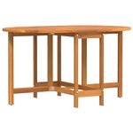 vidaXL Table de Jardin 5 Pièces Marron Bois d'Acacia Massif