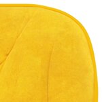 vidaXL Chaises à manger lot de 2 Jaune Velours
