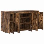 vidaXL Buffet Chêne fumé 135 x 41 x 75 cm Bois d'ingénierie