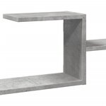 vidaXL Étagère murale gris béton 104x15x49 cm bois d'ingénierie