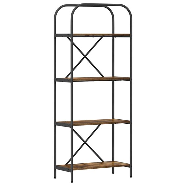 vidaXL Étagère Chêne fumé 60 x 30 x 146 cm Bois d'ingénierie