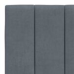vidaXL Coussin de tête de lit gris foncé 180 cm velours