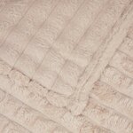 vidaXL Jeté Beige 150 x 130 cm Toison