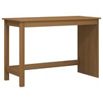 vidaXL Ensemble bureau et cabinet roulant MOSS 2 Pièces Brun Miel