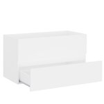 vidaXL Ensemble de meubles de salle de bain Blanc Aggloméré