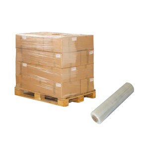 Lot de 6 bobines de Film étirable manuel transparent 17µ 450mmx300m avec mandrin Ø50mm