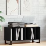 Buffet à enregistrement vidaXL Noir Chêne 100x38x48 cm Bois d'ingénierie