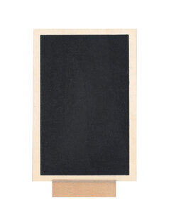 Ardoise mobile avec socle en bois 10 x 15 cm