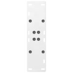vidaXL Pieds de table à manger en forme de A 2 pièces Blanc 60 x (72-73) cm Acier